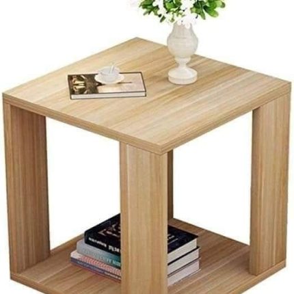 میز پاتختی مکعبی طرح چوب مدل 003