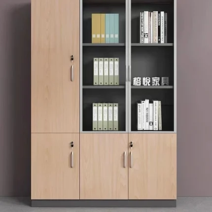 کمد بایگانی و ویترین اداری MDF قفل‌دار مدل مدرن مدل 003