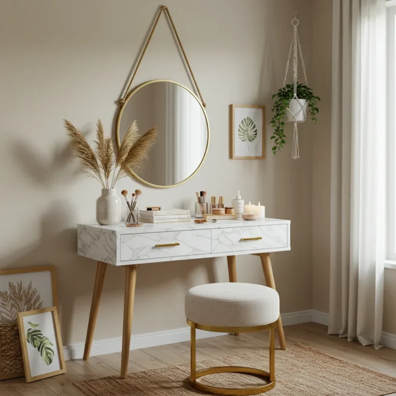 میز آرایش طرح سنگ