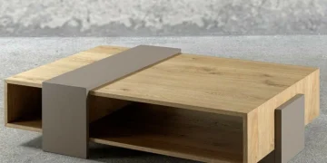 میز مکعبی جلو مبلی دو رنگ مدرن مدل 007