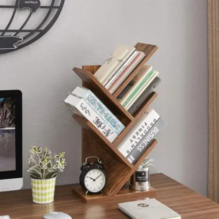 استند جا‌کتابی رومیزی ایستاده چندطبقه مورب مدل 007