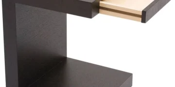 میز مکعبی عسلی C شکل کشودار مدل 001