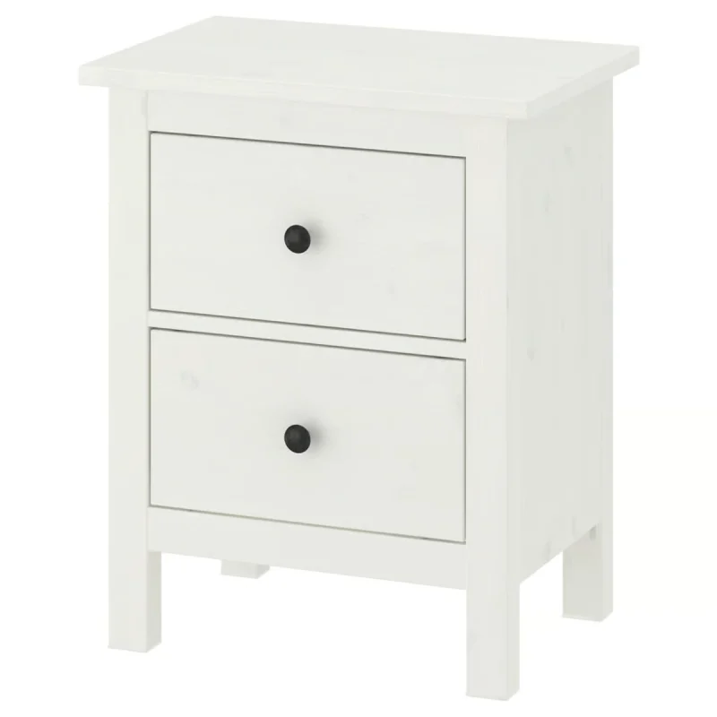 پاتختی ایکیا مدل hemnes دو کشو